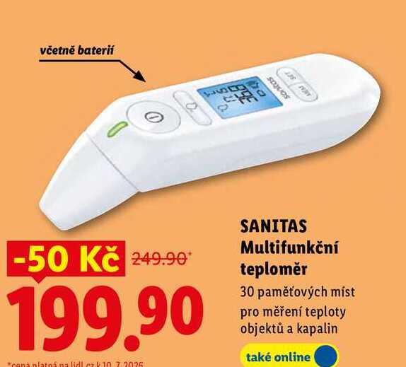 SANITAS Multifunkční teploměr