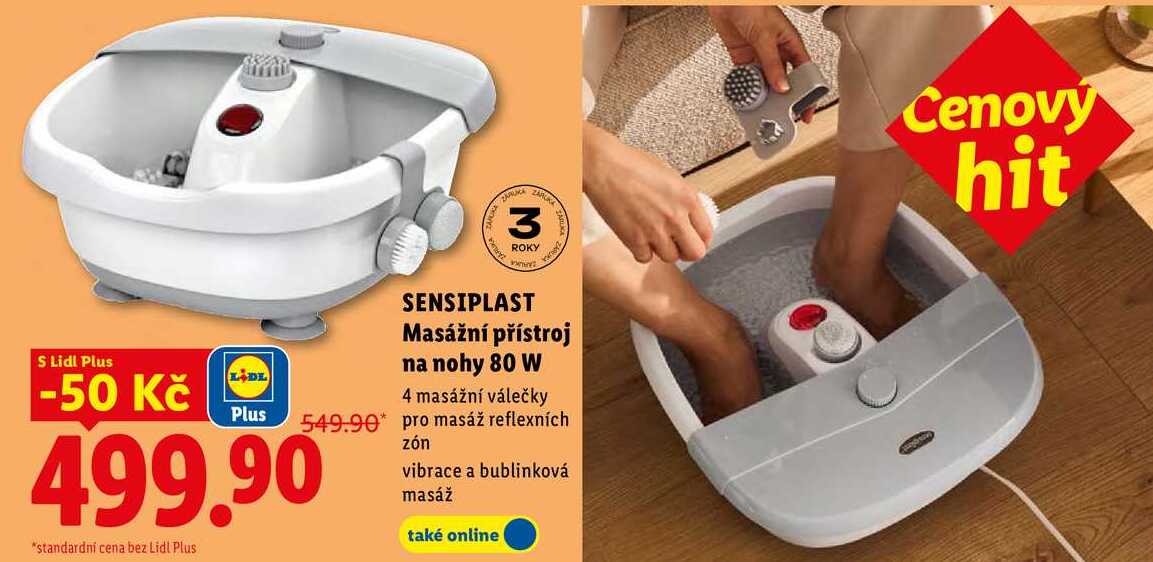 SENSIPLAST Masážní přístroj na nohy 80 W