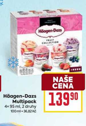Häagen-Dazs Multipack 4× 95 ml