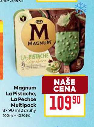 Magnum La Pistache, La Pechce Multipack 3x 90 ml