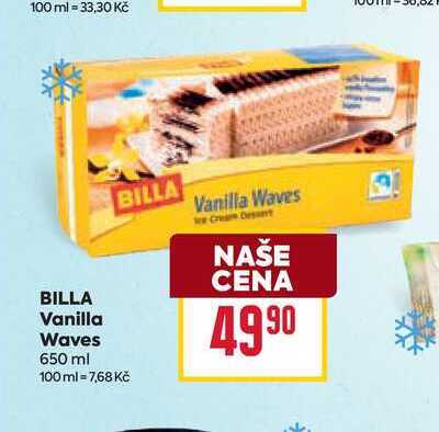 BILLA Vanilla Waves 650 ml