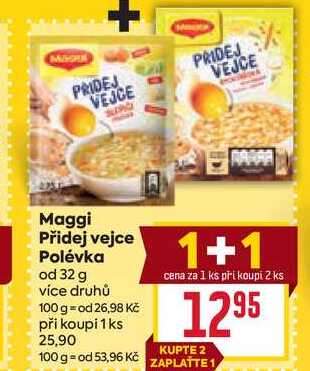 Maggi Přidej vejce Polévka od 32 g