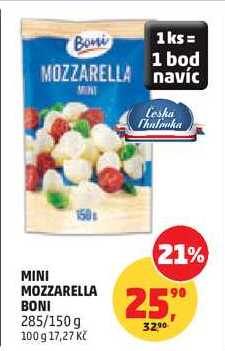 MINI MOZZARELLA BONI, 285/150g