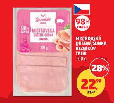 MISTROVSKÁ DUŠENÁ ŠUNKA ŘEZNÍKŮV TALÍŘ, 100 g