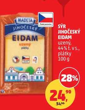 MADETA JIHOČESKY EIDAM uzený, 100 g