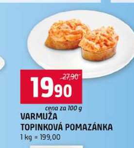 VARMUŽA TOPINKOVÁ POMAZÁNKA 100g