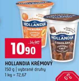 HOLLANDIA KRÉMOVÝ 150 g vybrané druhy