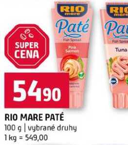 RIO MARE PATÉ 100 g vybrané druhy