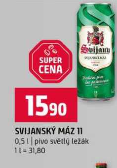 SVIJANSKÝ MÁZ 11 0,5l pivo světlý ležák
