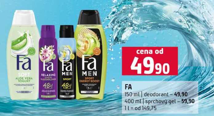 Fa 150 ml deodorant 400 ml sprchový gel