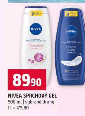 NIVEA SPRCHOVÝ GEL 500 ml vybrané druhy