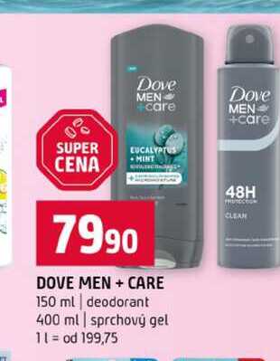 DOVE MEN + CARE 150 ml deodorant 400 ml sprchový gel