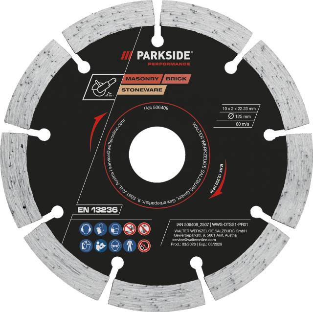 PARKSIDE PERFORMANCE Diamantový řezný kotouč Ø 125 mm