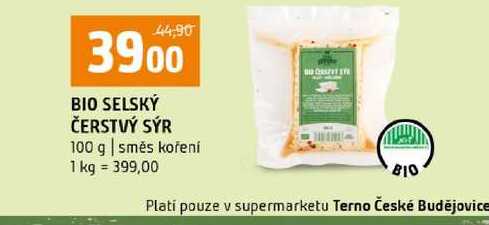 BIO SELSKÝ ČERSTVÝ SÝR 100 g směs koření