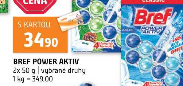 BREF POWER AKTIV 2x 50 g vybrané druhy