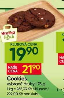 Cookies vybrané druhy 75 g 