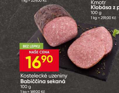 Kostelecké uzeniny Babiččina sekaná 100 g