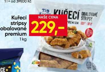 Tip Frost Kuřecí stripsy obalované premium 1 kg