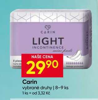 Carin vybrané druhy 8-9 ks