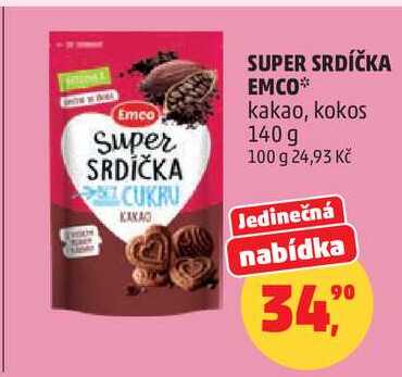 Super SRDÍČKA Emco, 140 g