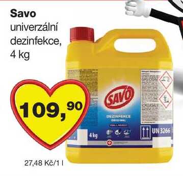 Savo univerzální dezinfekce, 4 kg