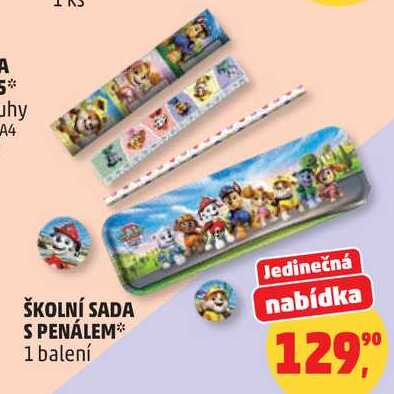 ŠKOLNÍ SADA S PENÁLEM, 1 balení