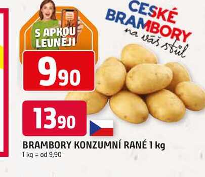 BRAMBORY KONZUMNÍ RANÉ 1 kg