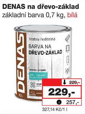 DENAS na dřevo-základ základní barva, 0,7 kg