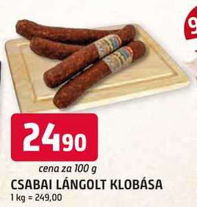 CSABAI LÁNGOLT KLOBÁSA 100 g