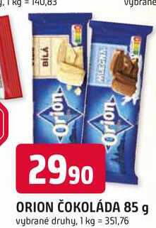 ORION ČOKOLÁDA 85 g