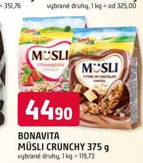 BONAVITA MÜSLI CRUNCHY 375 g