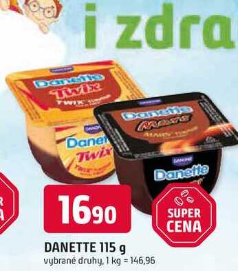 DANETTE 115 g vybrané druhy