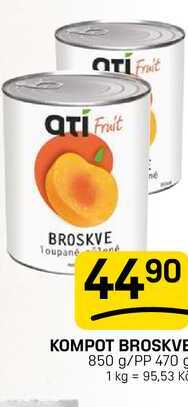 KOMPOT BROSKVE 850g