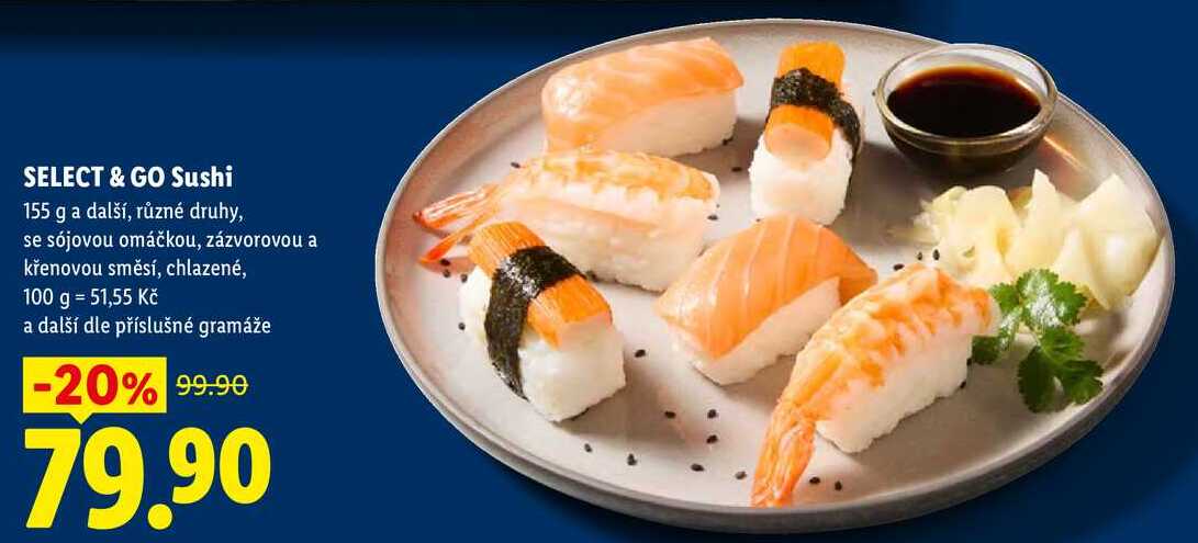 SELECT & GO Sushi, 155 g a další