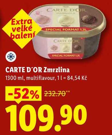 CARTE D'OR Zmrzlina, 1300 ml