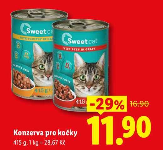 Konzerva pro kočky, 415 g