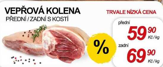 Vepřová kolena zadní s kostí, 1 kg