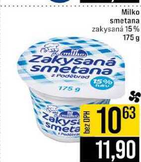 Milko smetana zakysanȧ 15% 175g 