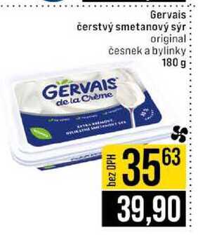 Gervais čerstvý smetanový sýr original česnek a bylinky 180 g