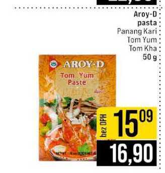 Aroy-D pasta Panang Kari Tom Yum Tom Kha 50 g