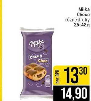 Milka Choco různé druhy 35-42 g