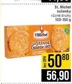 St. Michel sušenky různé druhy 100-150 g