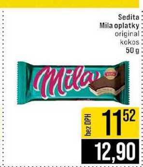 Sedita Mila oplatky original kokos 50 g