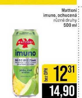 Mattoni imuno, ochucená různé druhy 500 ml