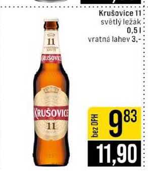 Krušovice 11 světlý ležak 0,5l