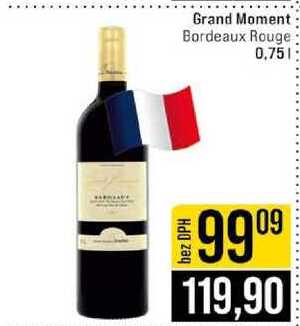 Grand Moment Bordeaux Rouge 0,75l