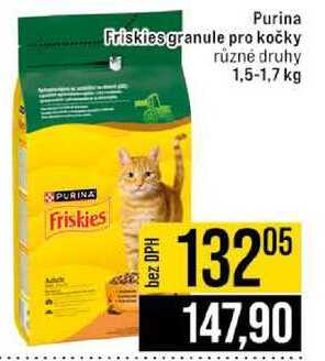 Purina Friskies granule pro kočky různé druhy 1,5-1,7 kg