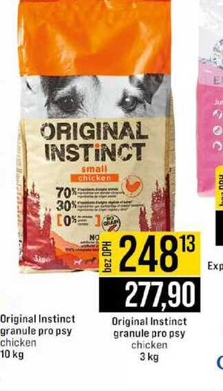 Original Instinct granule pro psy chicken 3 kg