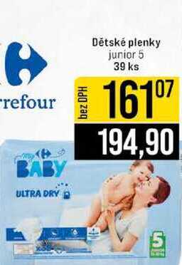 Dětské plenky junior 5 39 ks 