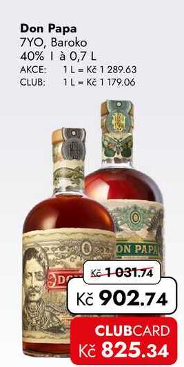 Don Papa 7YO, Baroko 40% 0,7 L